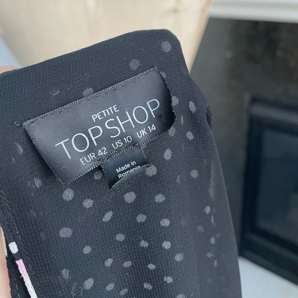 Topshop polka dot floral tea dress 10 - Picture 7 of 8